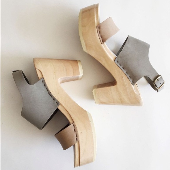 No. 6 Shoes - No. 6 Two Tone Clog Sandal